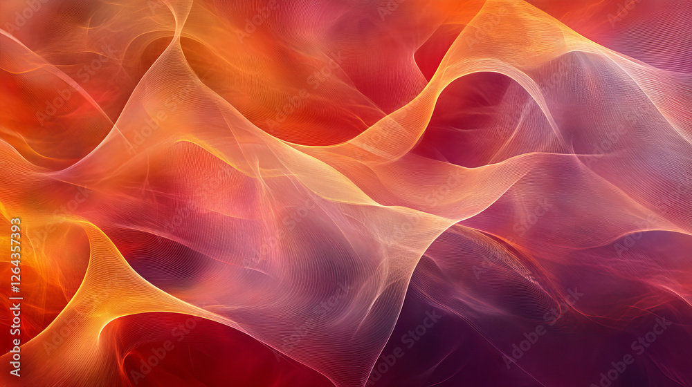 Abstract background with smooth shiny red waves Abstract background with smooth shiny red waves