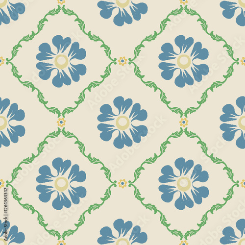 Damask seamless vector background. baroque style pattern.