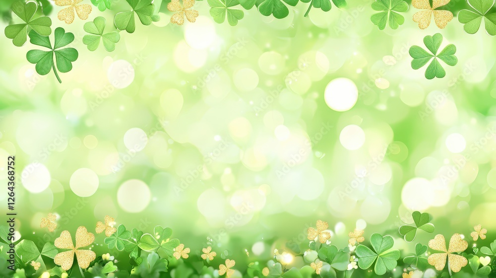 A vibrant, green background adorned with shamrocks, creating a festive and cheerful atmosphere, perfect for St. Patrick's Day themes. A vibrant, green background adorned with shamrocks, creating a festive and cheerful atmosphere, perfect for St. Patrick's Day themes.