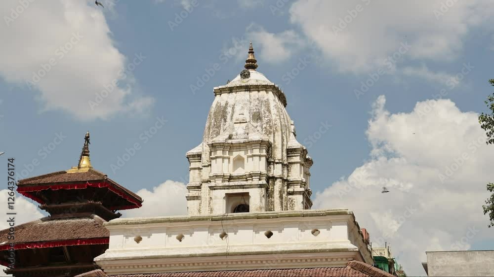 Old Buildings in Kathmandu Nepal, Beautiful Architecture in Durbar Square in the Historic Popular Travel Destination and Tourist Landmark, a Unesco World Heritage Site in Kathmandu City Old Buildings in Kathmandu Nepal, Beautiful Architecture in Durbar Square in the Historic Popular Travel Destination and Tourist Landmark, a Unesco World Heritage Site in Kathmandu City