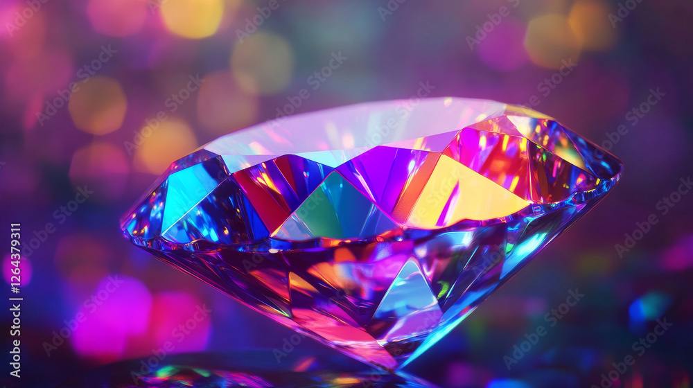 Crystal rainbow light flare overlay vector effect. Diamond prism sparkle with optical iridescent refraction texture. Abstract gem streak filter design. 3d realistic galaxy bright hologram shape Crystal rainbow light flare overlay vector effect. Diamond prism sparkle with optical iridescent refraction texture. Abstract gem streak filter design. 3d realistic galaxy bright hologram shape