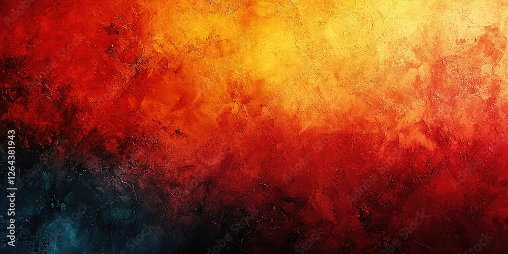 An abstract visual featuring grunge textures combines rough and smooth elements, using contrasting colors and distressed patterns to produce a dynamic and engaging backgr
