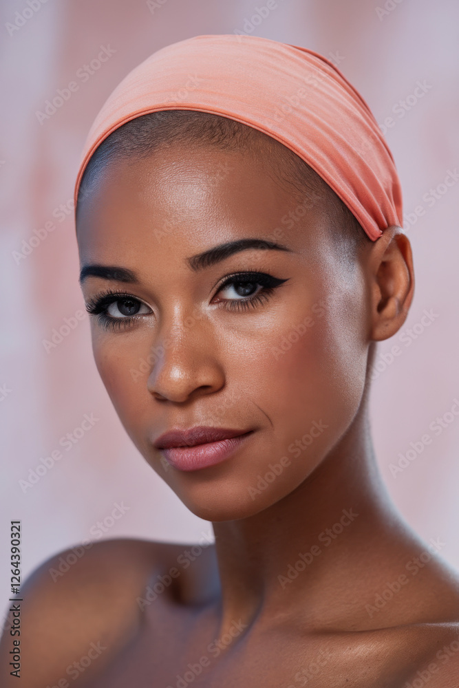 Portrait of confident woman with shaved head Portrait of confident woman with shaved head