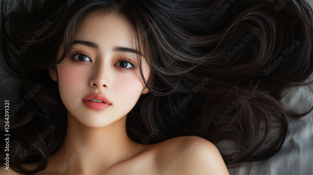 Fototapeta premium 美しさ, 顔, モデル, 笑う, ファッション, 人々, 髪の毛, 笑みを浮かべている, 人, ブルネット, シティ, アウトドア, 通り, ライフスタイル, 淑女, 1, 頭, ハピネス, 化粧,女, 美しさ, 髪の毛, モデル, ファッション, 顔, うっとりさせる魅力, 化粧, 人, ドレス, ブルネット, 肌, 唇, 化粧, 淑女, 目, 暗い, 黒, ふしだらな, スタジオ, 好色