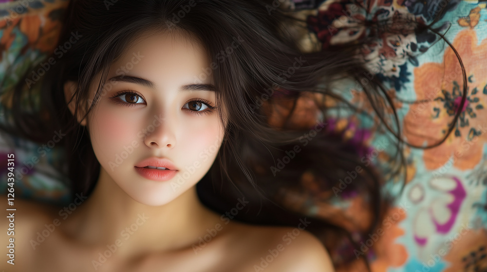 Fototapeta premium 美しさ, 顔, モデル, 笑う, ファッション, 人々, 髪の毛, 笑みを浮かべている, 人, ブルネット, シティ, アウトドア, 通り, ライフスタイル, 淑女, 1, 頭, ハピネス, 化粧,女, 美しさ, 髪の毛, モデル, ファッション, 顔, うっとりさせる魅力, 化粧, 人, ドレス, ブルネット, 肌, 唇, 化粧, 淑女, 目, 暗い, 黒, ふしだらな, スタジオ, 好色