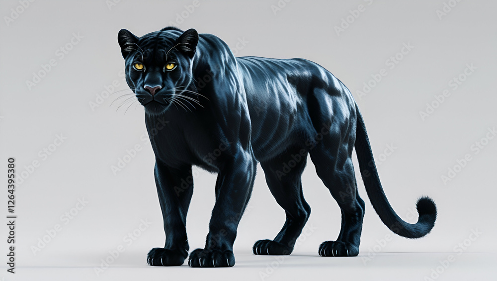 Obraz premium black cheetah ai 