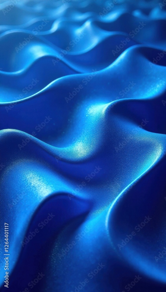 Obraz premium wavy lines in shades of blue, waves, lines