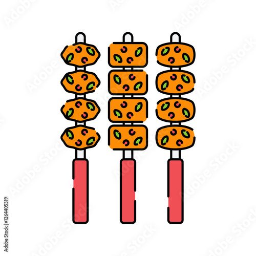 Chicken Seekh Kebabs. Skewered and grilled minced meat kebabs, a staple in Pakistani BBQ cuisine.