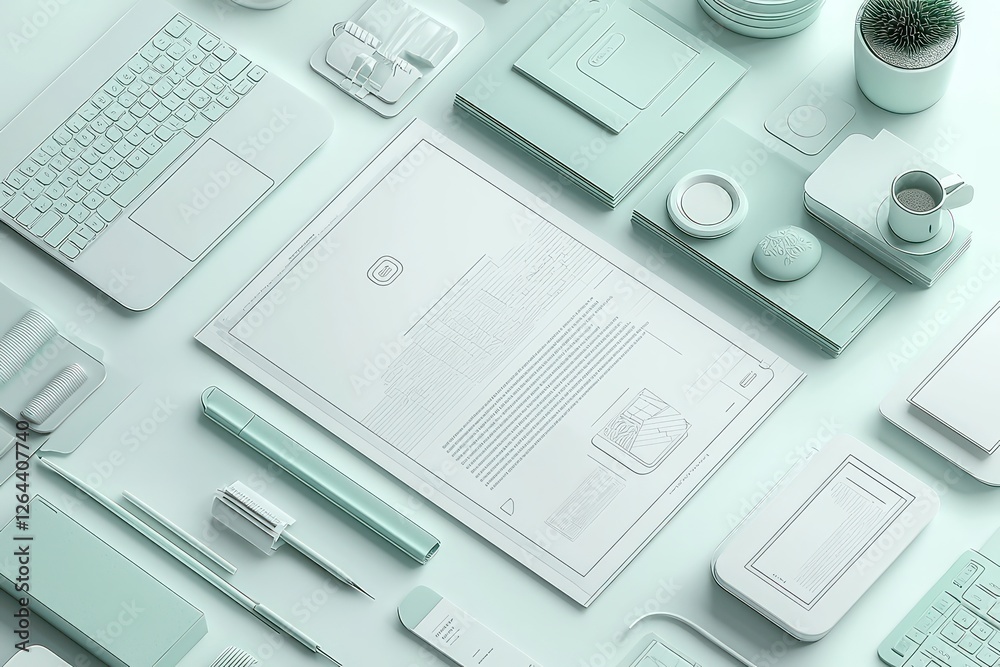 Modern branding benefits from a pale mint-bordered elegant 3D wireframe. Modern branding benefits from a pale mint-bordered elegant 3D wireframe.