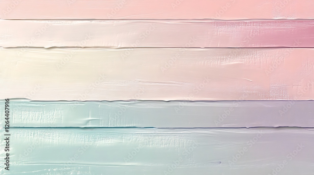 Obraz premium Pastel Painted Wooden Planks Abstract Art