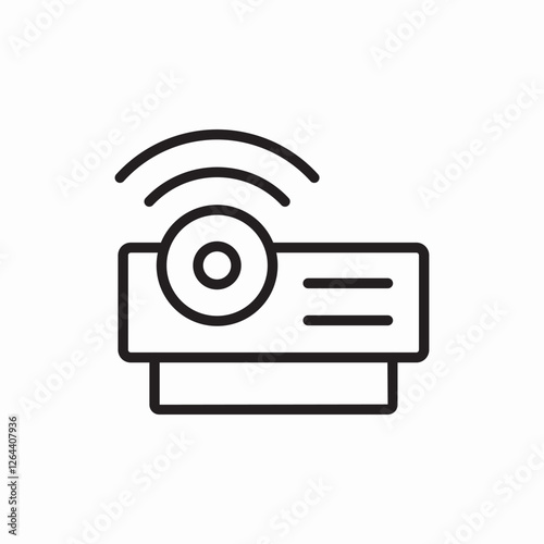 projector icon vector sign