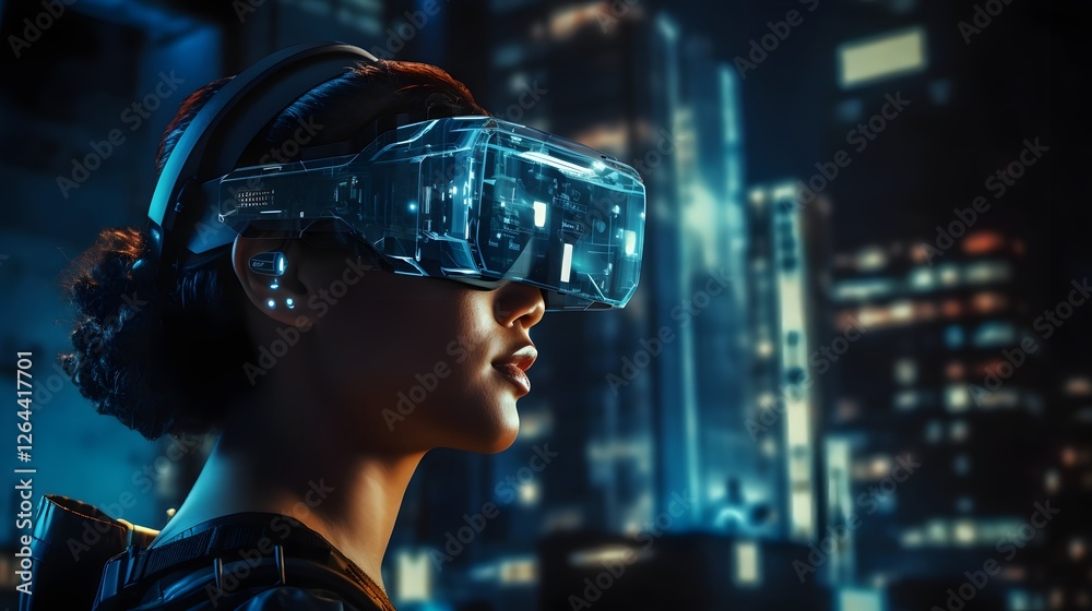 Augmented reality glasses with cybersecurity warnings and data displayed on the transparent interface Augmented reality glasses with cybersecurity warnings and data displayed on the transparent interface