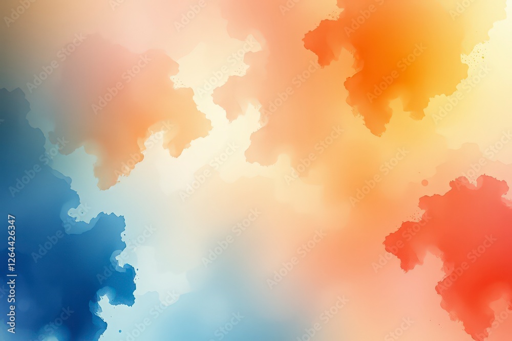 Obraz premium Watercolor texture in harmonious tones