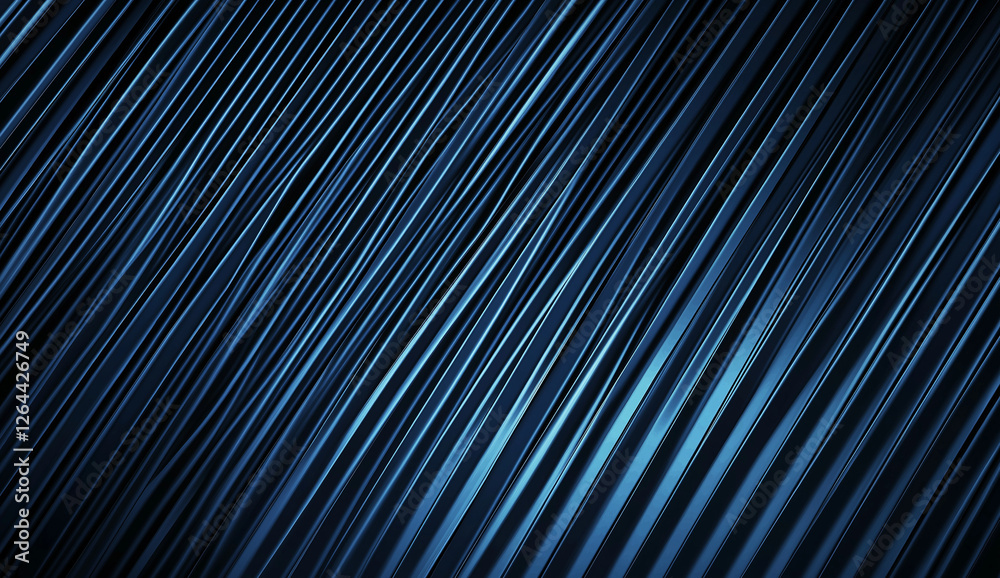 Obraz premium Abstract Diagonal Lines Dark Blue Metallic Texture Background Design Graphic art shiny image style