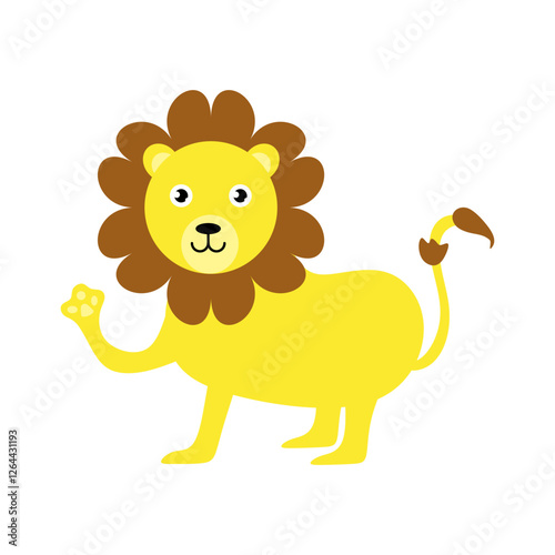 Cute lion cartoon