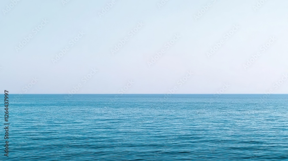 Calm Blue Ocean Under Clear Sky