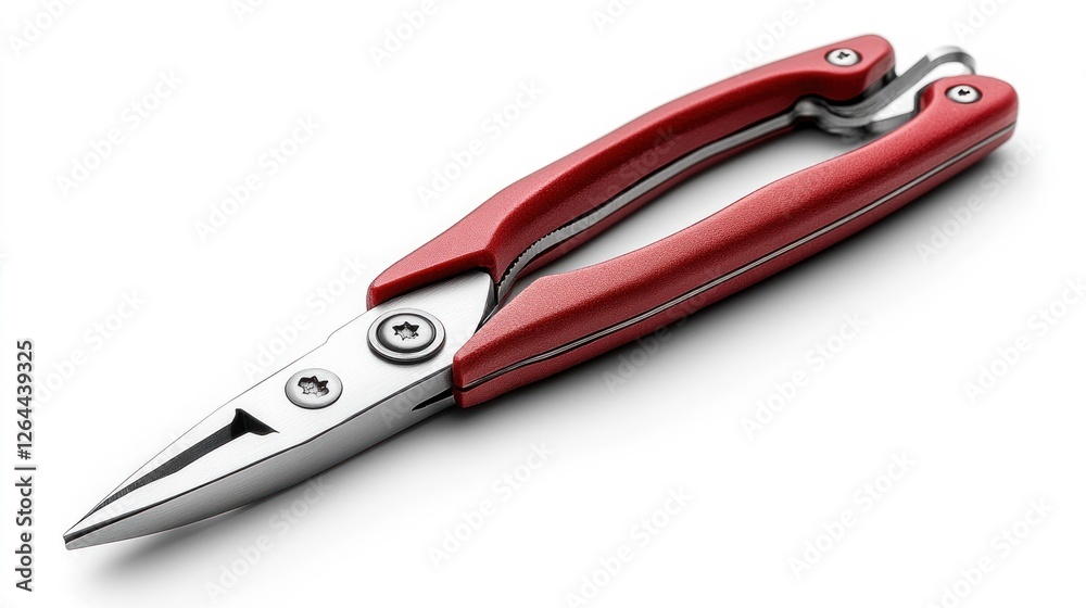 Red-Handled Needle-Nose Pliers: Precision Tool for Detail Work Red-Handled Needle-Nose Pliers: Precision Tool for Detail Work