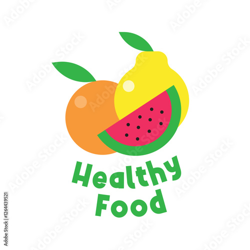 World Health Day Vector Illustration. Healthy food. Fruit. Vegetables. Healthy and Lifestyle in Cartoon Background. Icon health. Aid. Medicine. Hospital. Sticker