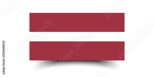 Latvia flag official colors and proportion digital vector illustration