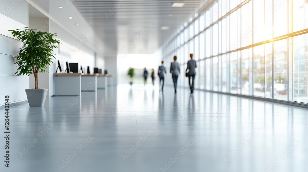 Contemporary office with stunning panoramic windows Contemporary office with stunning panoramic windows