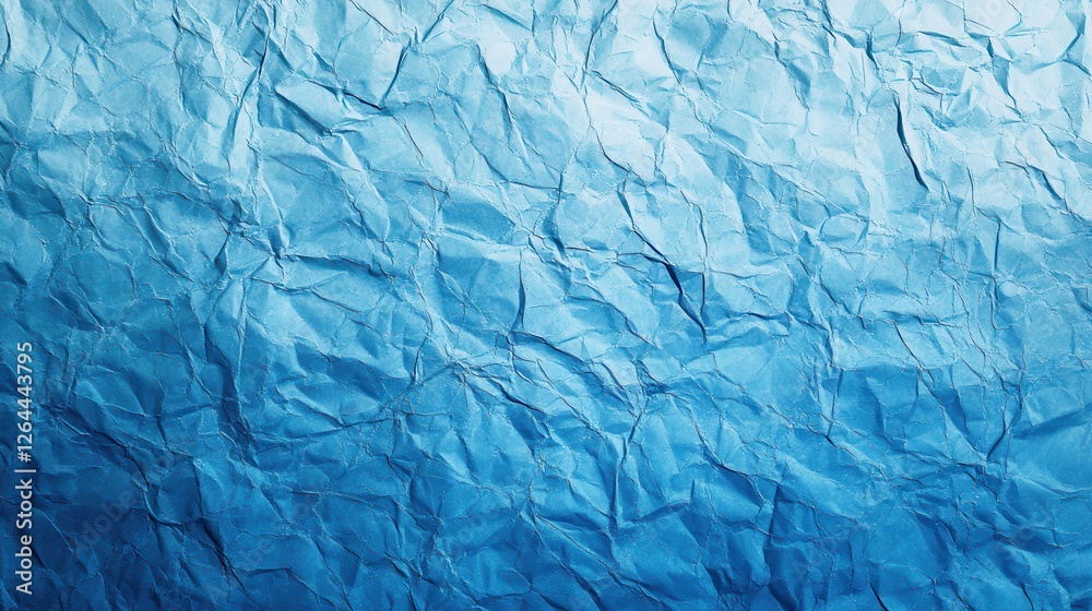 Obraz premium Blue crumpled paper texture background design (8)