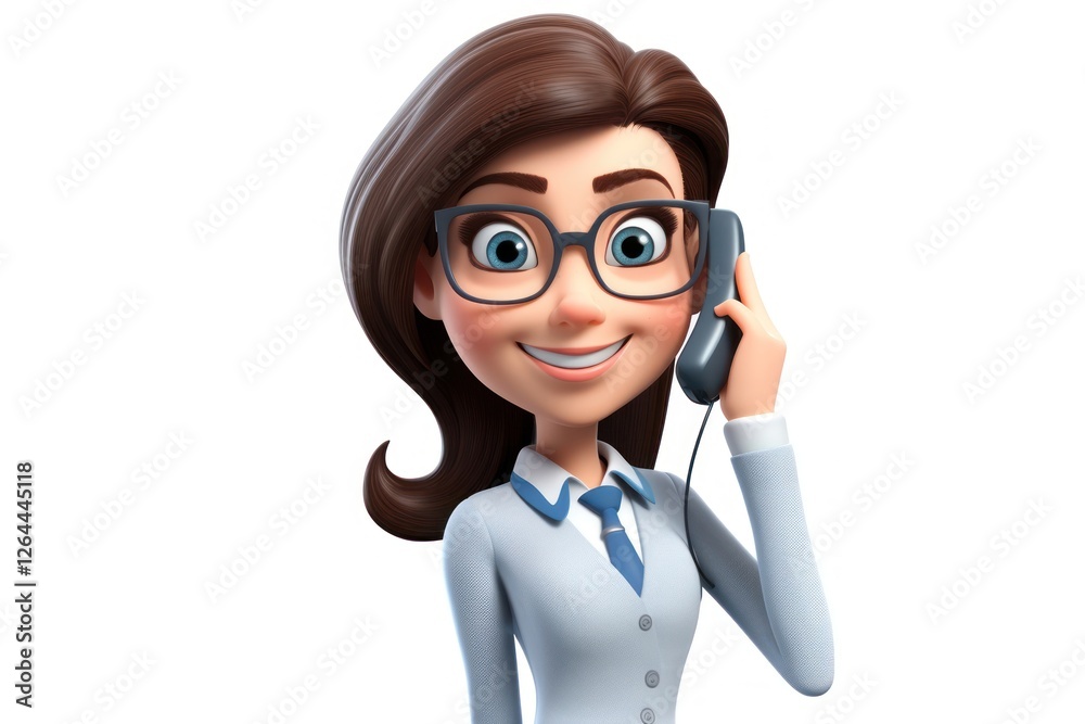 Businesswoman cartoon adult white background. Businesswoman cartoon adult white background.