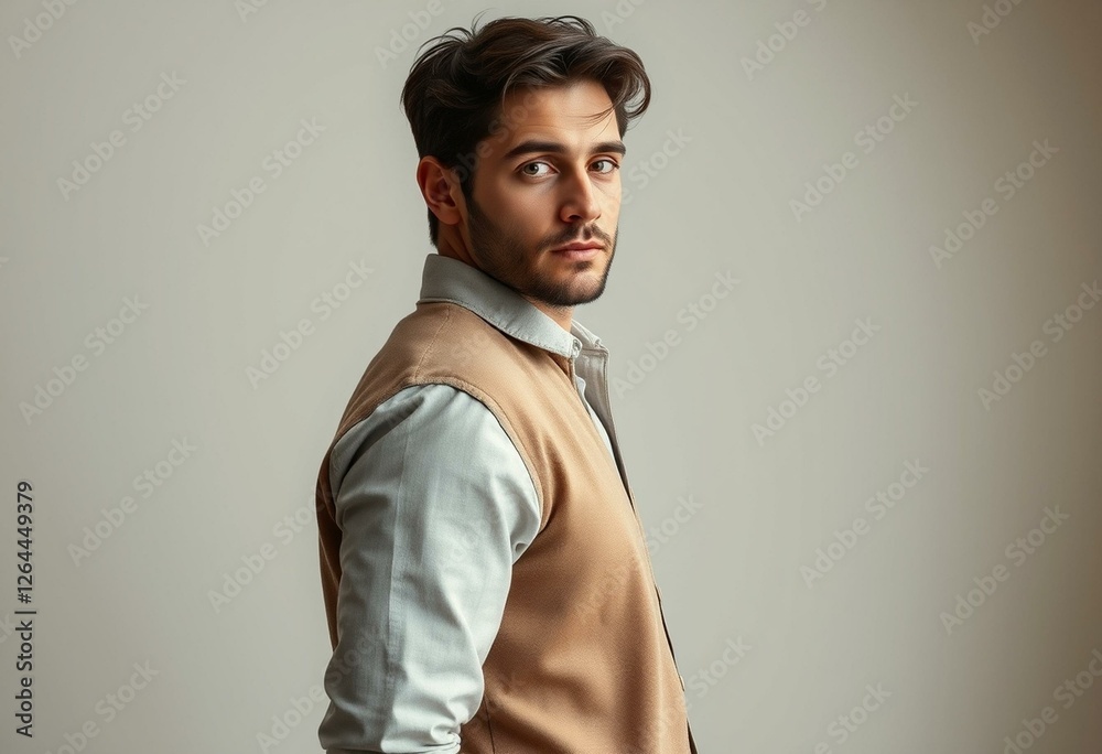 Obraz premium Retro style portrait of a man in natural light