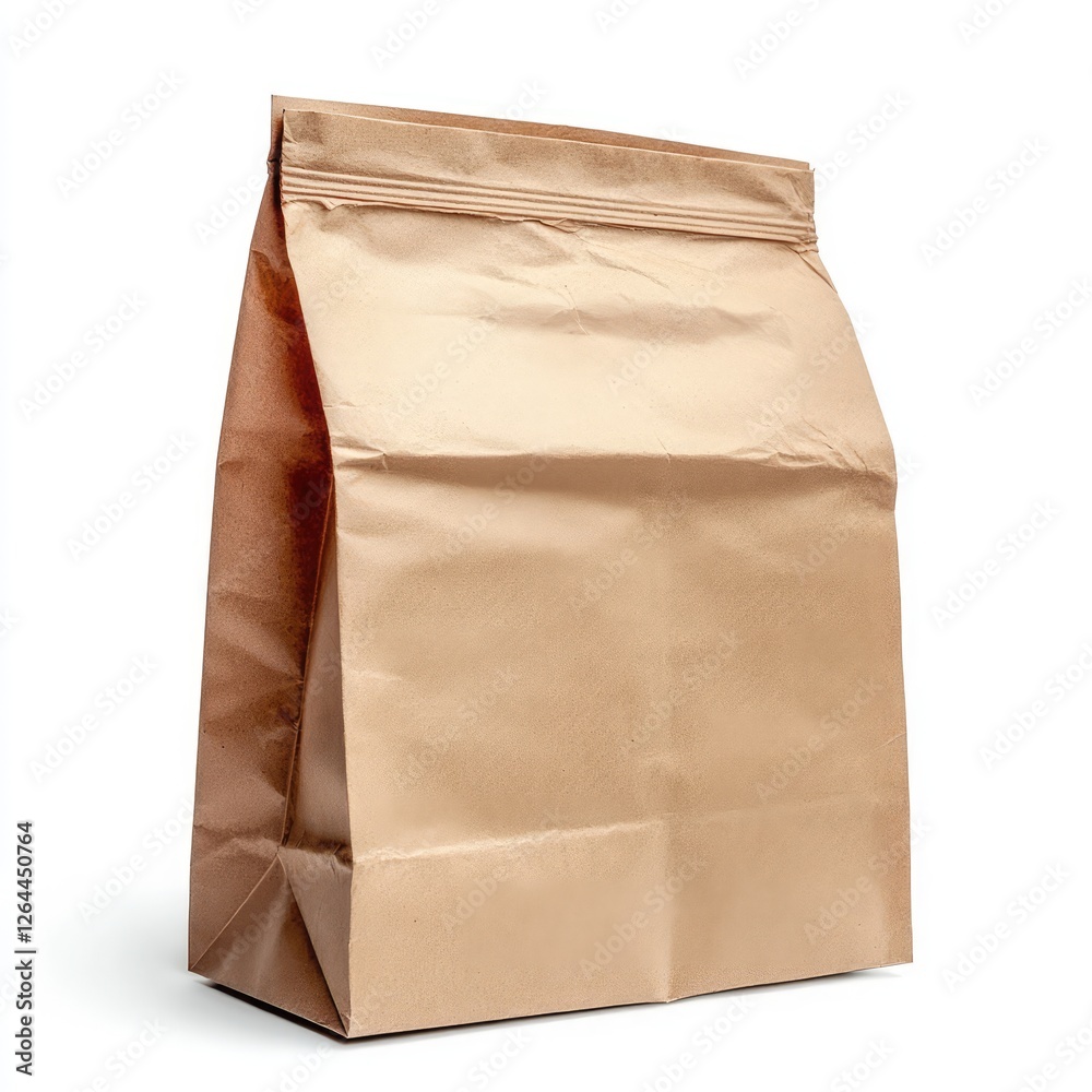 The Kraft Paper Package: A detailed shot of a kraft paper package. The Kraft Paper Package: A detailed shot of a kraft paper package.