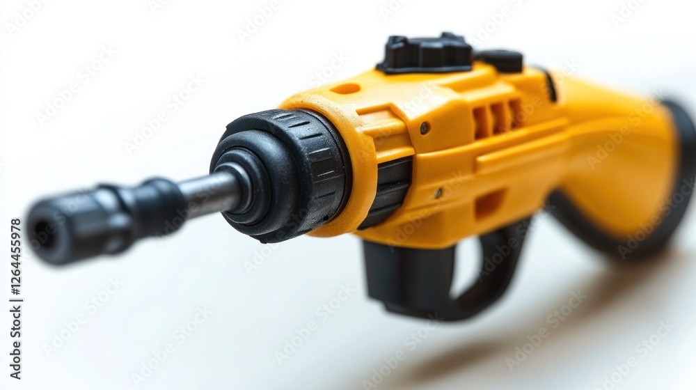 Close-up of a Yellow Cordless Drill Close-up of a Yellow Cordless Drill