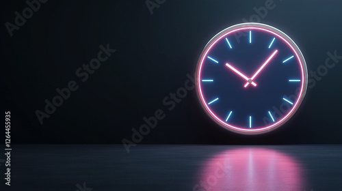 Neon Clock Minimalist: A st...