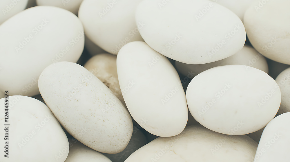 Collection of Smooth White Stones Neutral Background Ideal for Spa or Meditation Aesthetic Image Collection of Smooth White Stones Neutral Background Ideal for Spa or Meditation Aesthetic Image