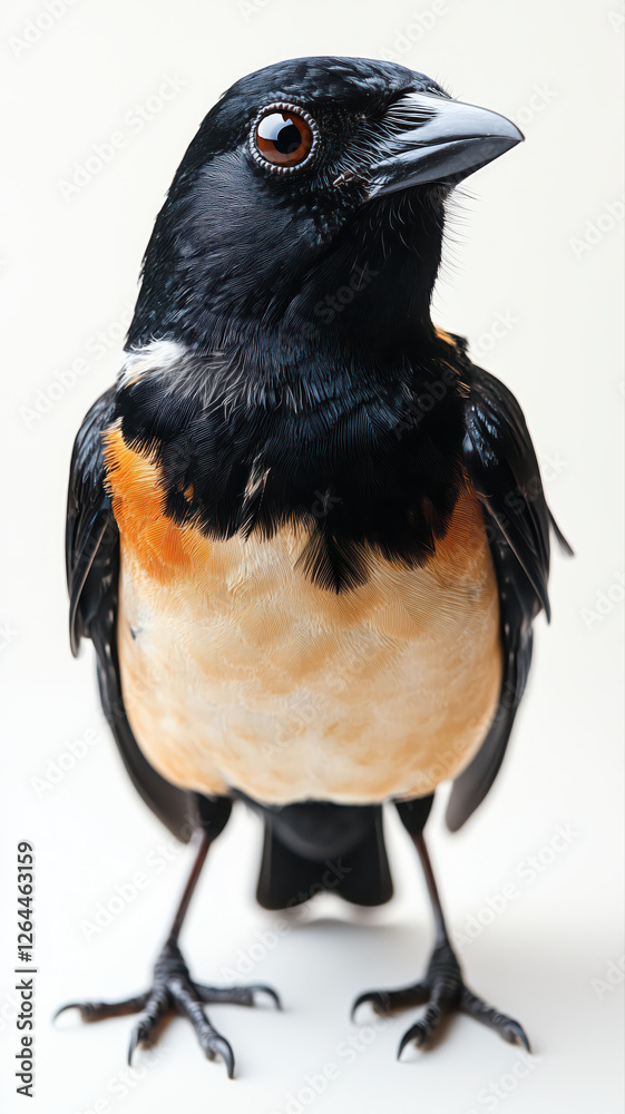Obraz premium Bird isolated on white background.