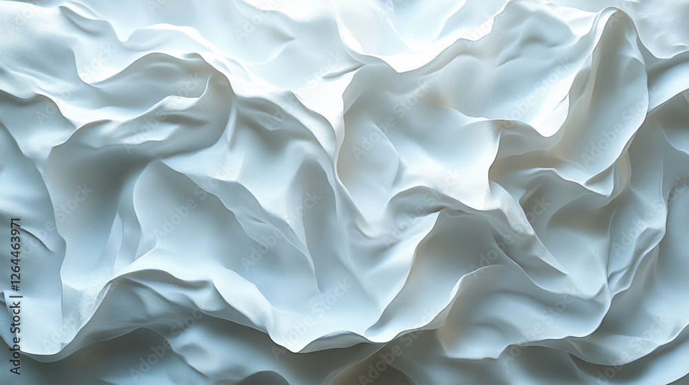 Abstract White Background Paper Texture for Minimalist Design Presentation. White Fabric Creases Abstract White Background Paper Texture for Minimalist Design Presentation. White Fabric Creases