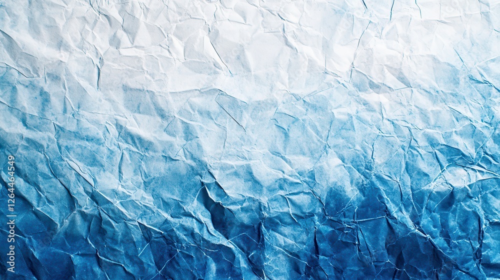 Obraz premium Crumpled Blue Paper Texture Background (6)