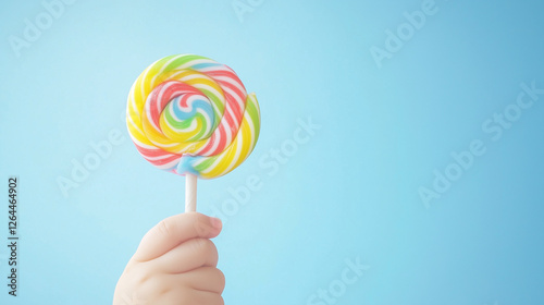 Rainbow Swirl Lollipop: A c...