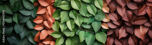 Green, Orange, Red Leaves P...