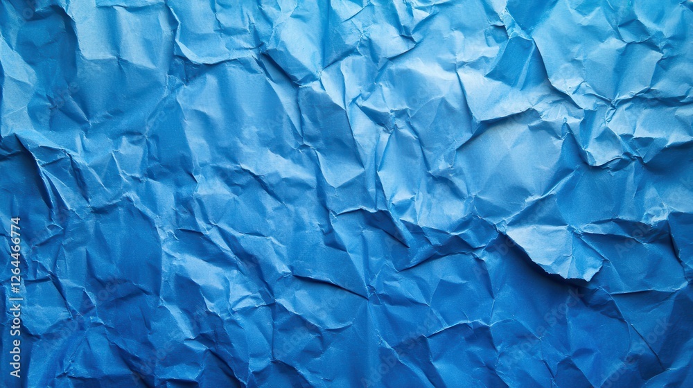 Obraz premium Crumpled blue paper texture background (24)