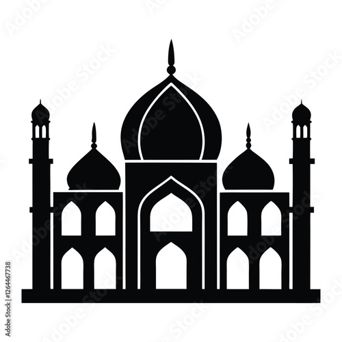 taj mahal vector illustration