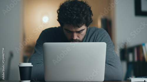 Focused on the Task: A man ...