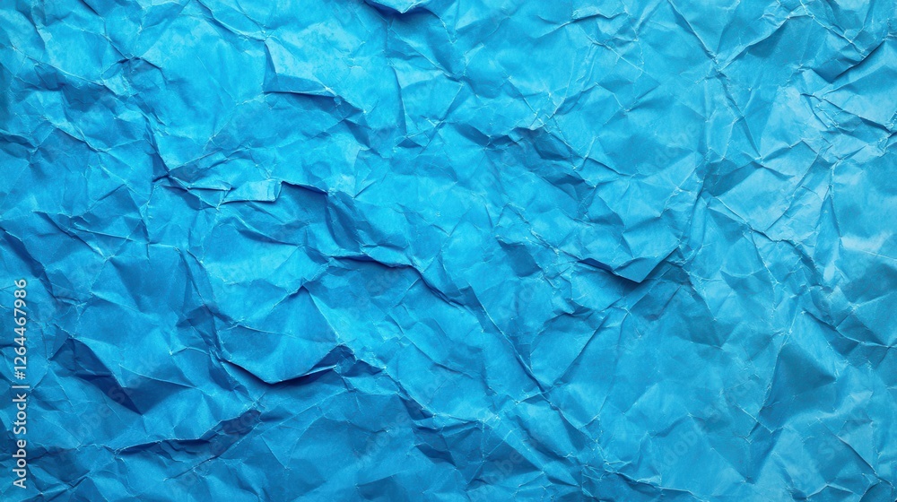 Obraz premium Crumpled blue paper texture background (32)