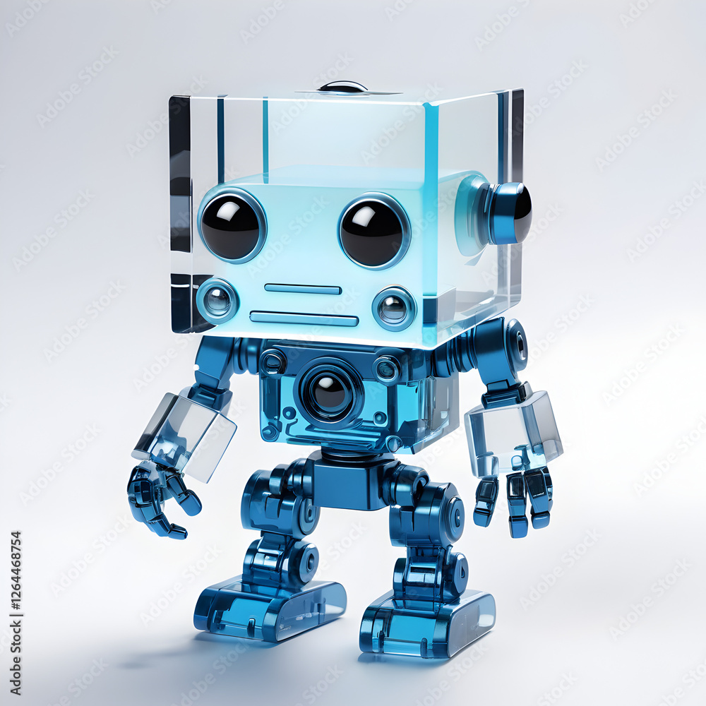 blue screen robot toy blue screen robot toy