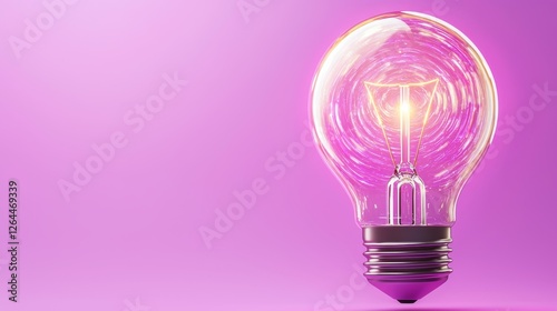 Luminescent Innovation: Transcending Ideas with Futuristic Lightbulb Transformation