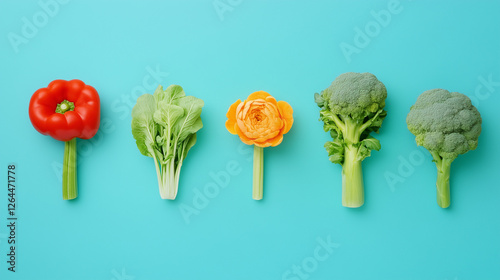 Vibrant Vegetable Lineup: A...