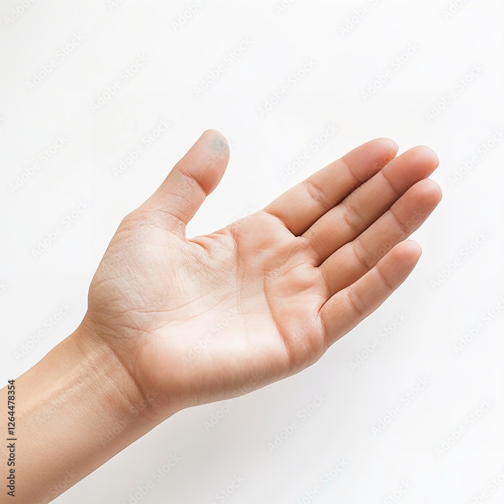 Clean Open Female Hand Palm Upward Showing Fingers Slightly Spread Light Skin Tone Simple Background Studio Shot Detailed Image of a Woman's Hand body Clean Open Female Hand Palm Upward Showing Fingers Slightly Spread Light Skin Tone Simple Background Studio Shot Detailed Image of a Woman's Hand body