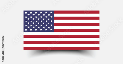 Wallpaper Mural United States flag official size and color standards vector illustration Torontodigital.ca