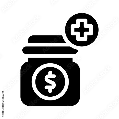 emergency fund glyph icon