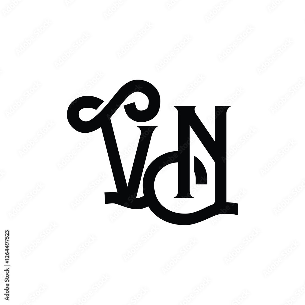 VN monogram logo design letter text name symbol monochrome logotype alphabet character simple logo VN monogram logo design letter text name symbol monochrome logotype alphabet character simple logo