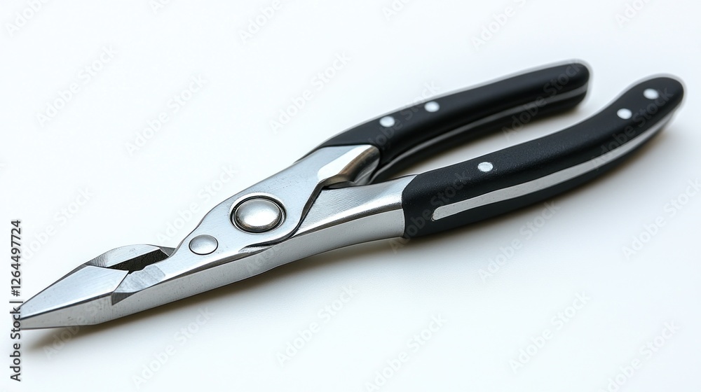 Precision Stainless Steel Pliers with Ergonomic Black Handles Precision Stainless Steel Pliers with Ergonomic Black Handles