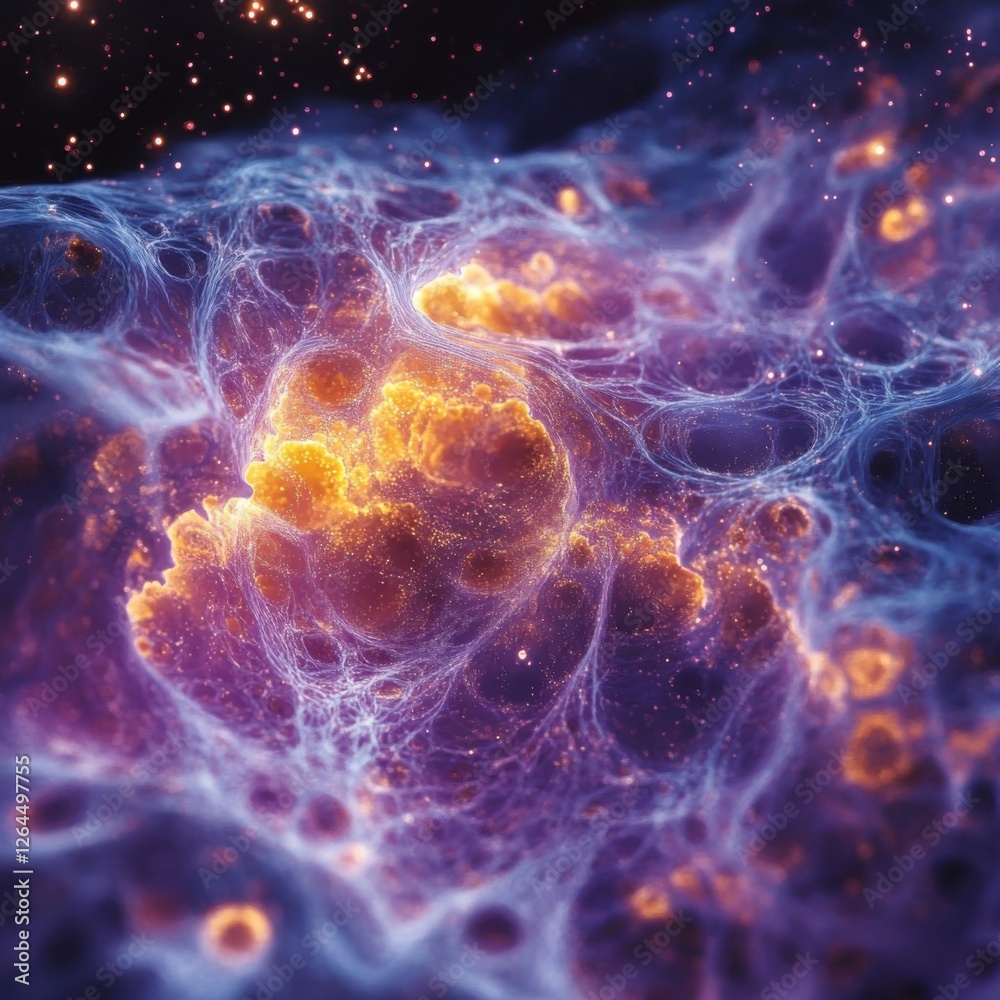 Cosmic Nebula with Ethereal Colors and Intricate Patterns of Light Cosmic Nebula with Ethereal Colors and Intricate Patterns of Light