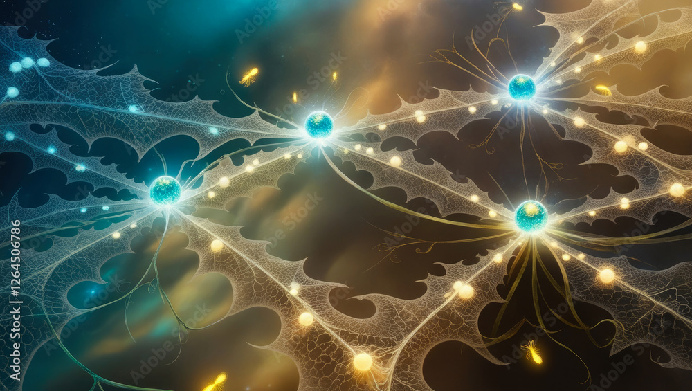 Fototapeta premium Intricate Neural Network Visualization